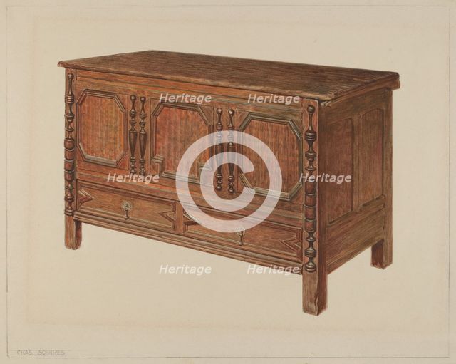 Chest, c. 1937. Creator: Charles Squires.