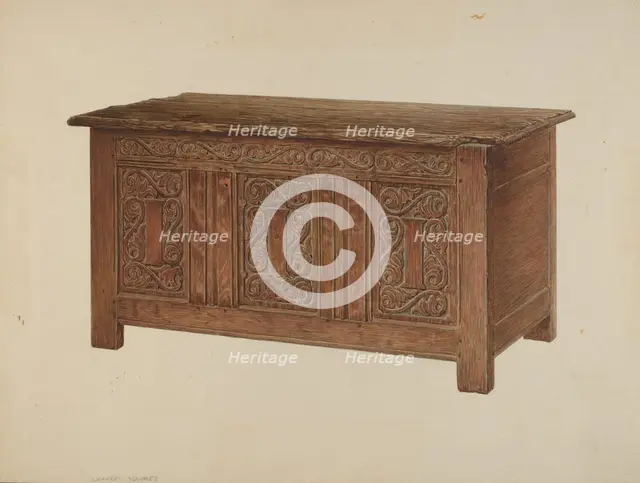 Chest, c. 1937. Creator: Charles Squires.