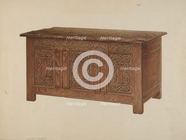 Chest, c. 1937. Creator: Charles Squires.