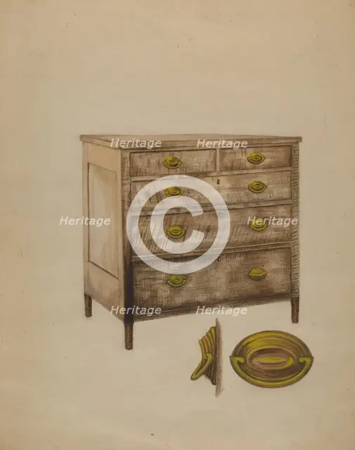 Chest, c. 1937. Creator: Eva Wilson.