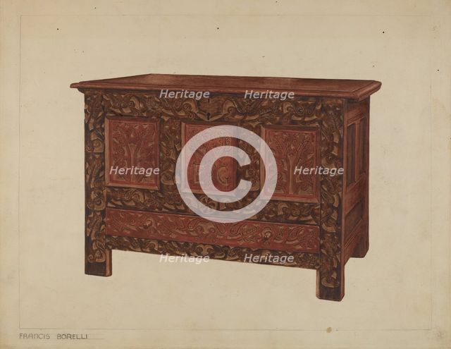 Chest, c. 1937. Creator: Francis Borelli.
