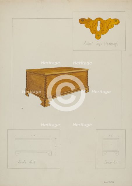 Chest, c. 1937. Creator: Katherine Morris.