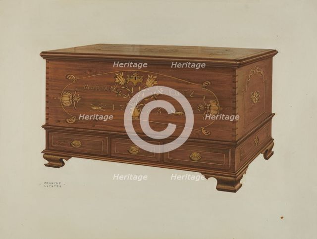 Chest, c. 1938. Creator: Frances Lichten.