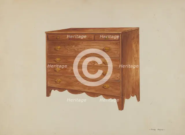 Chest, c. 1938. Creator: Henry Meyers.