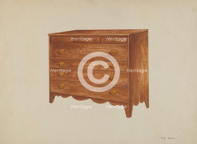 Chest, c. 1938. Creator: Henry Meyers.