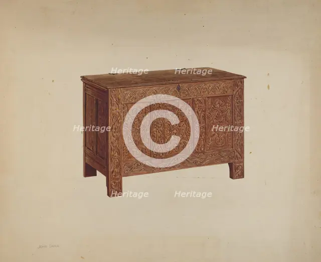 Chest, c. 1938. Creator: John Dana.
