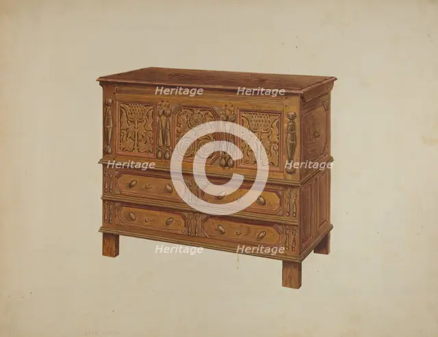 Chest, c. 1938. Creator: John Dana.
