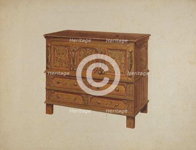 Chest, c. 1938. Creator: John Dana.
