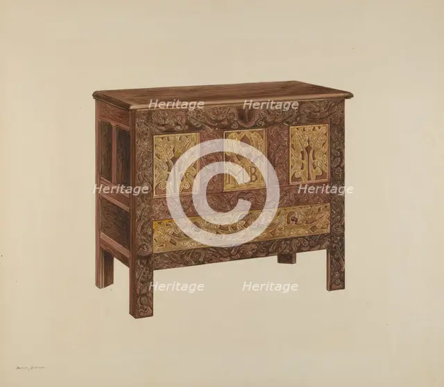 Chest, c. 1939. Creator: Arthur Johnson.
