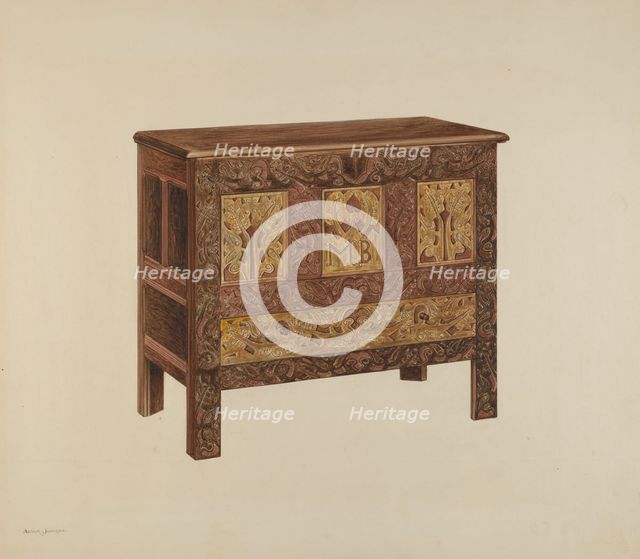 Chest, c. 1939. Creator: Arthur Johnson.