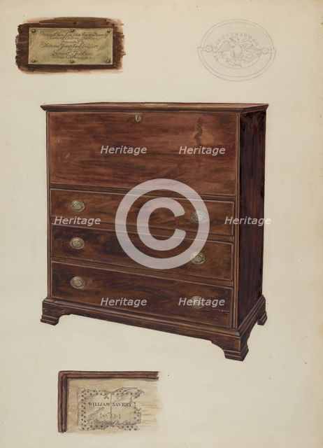 Chest, c. 1939. Creator: Lillian Causey.
