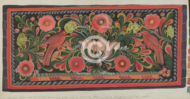 Chest Design, 1935/1942. Creator: Etna Wiswall.