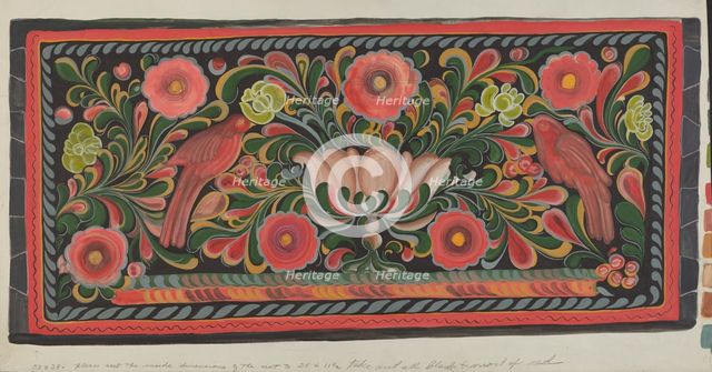 Chest Design, 1935/1942. Creator: Etna Wiswall.