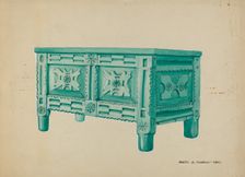 Chest for Clothing or Blankets, c. 1937. Creator: Majel G. Claflin