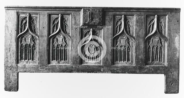 Chest Front, French, 15th century. Creator: Unknown.