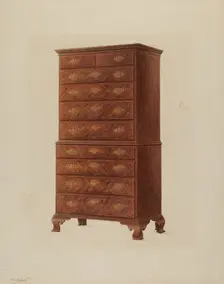 Chest-On-Chest, c. 1937. Creator: Frank Wenger