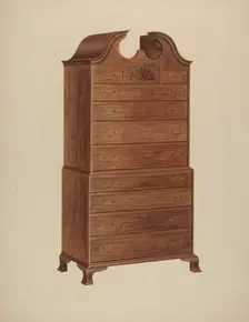 Chest-on-Chest, c. 1938. Creator: Arthur Johnson