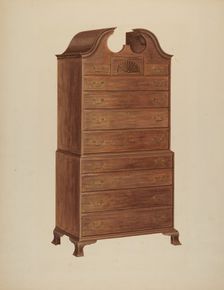 Chest-on-Chest, c. 1938. Creator: Arthur Johnson