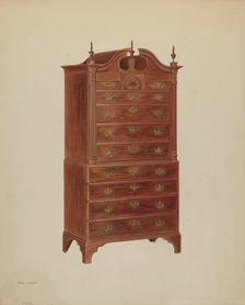 Chest-On-Chest, c. 1938. Creator: Arthur Johnson