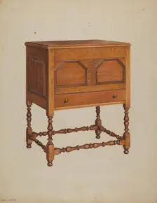 Chest on Frame, c. 1937. Creators: Louis Annino, Francis Borelli