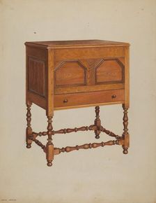 Chest on Frame, c. 1937. Creators: Louis Annino, Francis Borelli