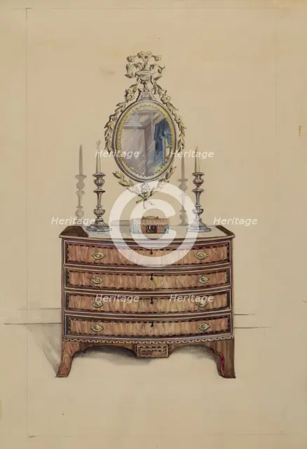 Chest of Drawers, 1935/1942. Creator: Unknown.