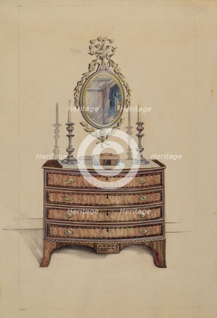 Chest of Drawers, 1935/1942. Creator: Unknown.