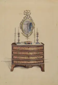 Chest of Drawers, 1935/1942. Creator: Unknown