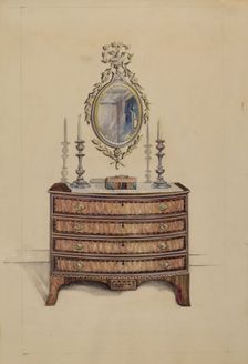 Chest of Drawers, 1935/1942. Creator: Unknown