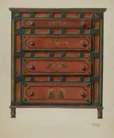 Chest of Drawers, 1935/1942. Creator: Frances Lichten