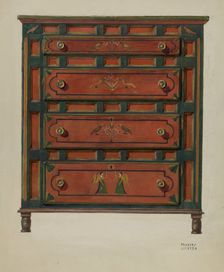 Chest of Drawers, 1935/1942. Creator: Frances Lichten