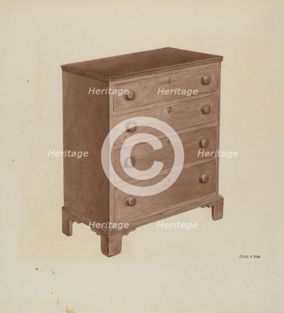 Chest of Drawers, 1935/1943. Creator: Jesus Pena.