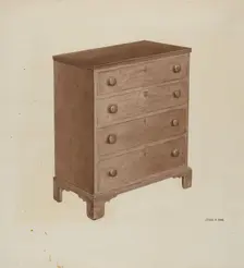 Chest of Drawers, 1935/1943. Creator: Jesus Pena