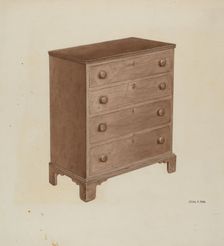 Chest of Drawers, 1935/1943. Creator: Jesus Pena
