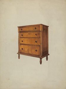 Chest of Drawers, 1935/1942. Creator: Arthur Matthews