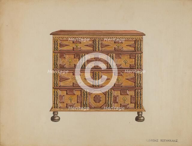 Chest of Drawers, 1935/1942. Creator: Lorenz Rothkrantz.