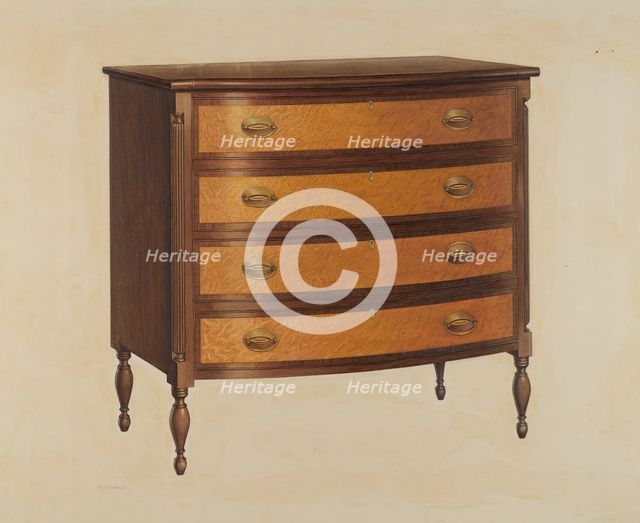 Chest of Drawers, 1938. Creator: Ernest Busenbark.