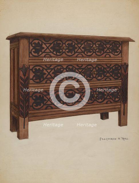Chest of Drawers, c. 1936. Creator: Florence Neal.