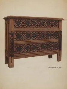 Chest of Drawers, c. 1936. Creator: Florence Neal