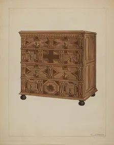 Chest of Drawers, c. 1936. Creator: Philip Johnson