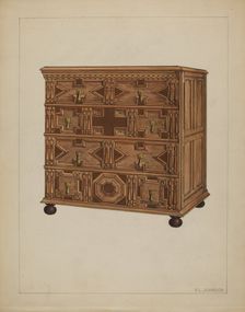 Chest of Drawers, c. 1936. Creator: Philip Johnson