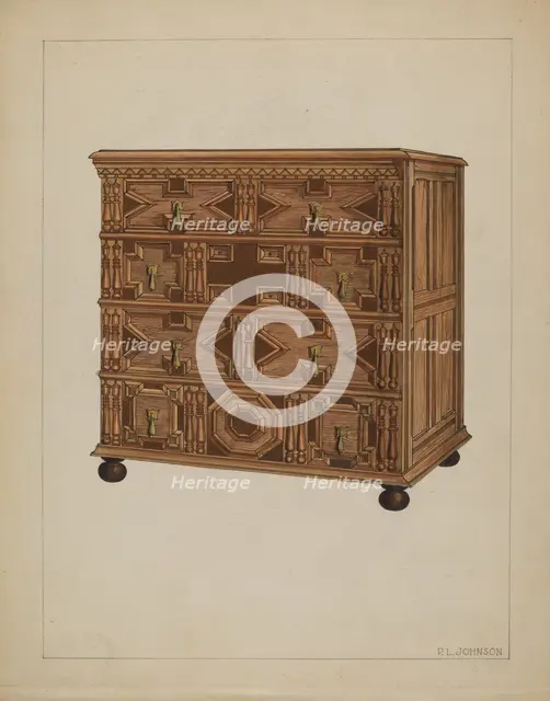 Chest of Drawers, c. 1936. Creator: Philip Johnson.