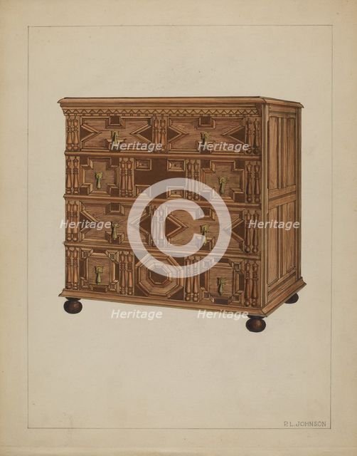Chest of Drawers, c. 1936. Creator: Philip Johnson.