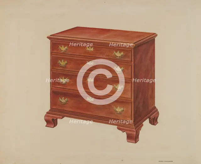 Chest of Drawers, c. 1937. Creator: Francis Law Durand.