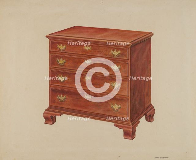 Chest of Drawers, c. 1937. Creator: Francis Law Durand.