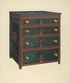 Chest of Drawers, c. 1938. Creator: Charles Henning