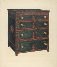 Chest of Drawers, c. 1938. Creator: Charles Henning