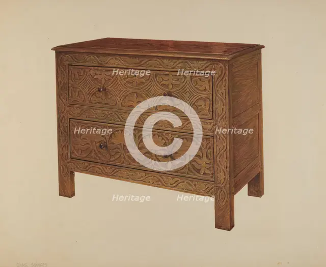 Chest of Drawers, c. 1938. Creator: Charles Squires.