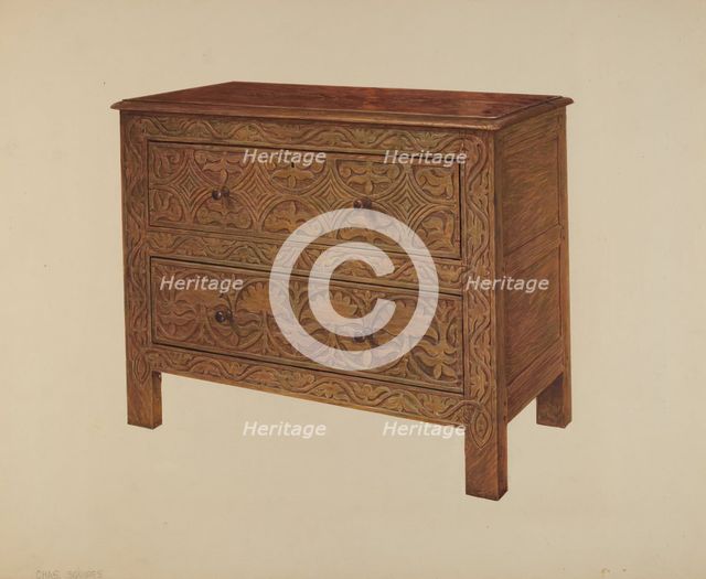 Chest of Drawers, c. 1938. Creator: Charles Squires.