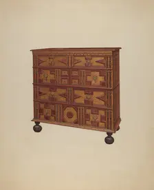 Chest of Drawers, c. 1938. Creator: Francis Borelli